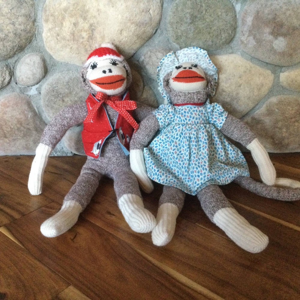Mr. and Mrs. Sock Monkey